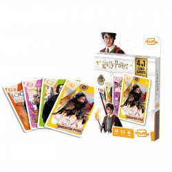 Set jocuri cu carti 4 in 1, Harry Potter, pentru 2-4 jucatori de peste 4 ani